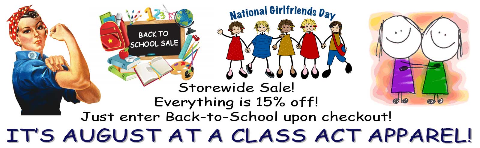 August Back-to-School Specials - 15% off