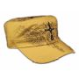 Cross on Khaki Cadet Hat Vintage Army Hat 