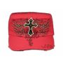 Cross on Pink Cadet Hat Vintage Army Hat