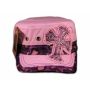 Cross on Pink Cadet Hat Vintage Army Cap