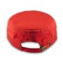 Baseball Mom on Red Cadet Cap Military Style Army Hat