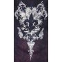 Detail - Thermal Print Shirt with Jewels Long Sleeve with Black Velvet Cutout 