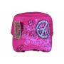 Peace Sign on Pink Cadet Cap