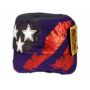 Purple Stars and Stripes Cadet Castro Cap Vintage Army Hat Distressed