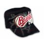Baseball Mom on Black Cadet Cap Military Style Army Hat