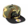 Camouflage California Republic Flat Bill Snapback Cap 3D Cali Hat