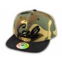 Camouflage California Republic Flat Bill Snapback Cap 3D Cali Hat