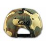 Camouflage California Republic Flat Bill Snapback Cap 3D Cali Hat