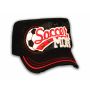 Soccer Mom on Black Cadet Cap Military Style Army Hat