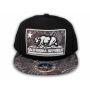 California Republic Bear Patch Black Paisley Snapback Hat Flat Bill
