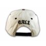 Cali Script White California Republic with Purple Paisley Snapback Hat