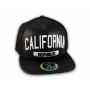 Black Leather California Republic Snapback Hat