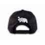 Black Leather California Republic Snapback Hat