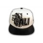 Black on White Cali Bear Snapback Hat