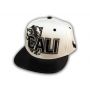 Black on White Cali Bear Snapback Hat