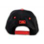 Red on Black Enjoy California Snapback Hat