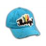 Turquoise Thankful Washed Baseball Cap