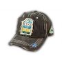 Black Hike More Worry Less Washed and Distressed Baseball Cap