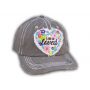Gray I Am So Loved Vintage Washed and Distressed Baseball Cap