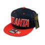 Atlanta Snapback Black Red Baseball Adjustable Hat Cap Flat Bill