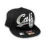 Black California Republic Snapback Embroidered Hat 3D Cali Bear