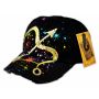 Bow and Arrow on Black Ball Cap with Jewels