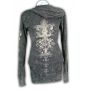 Rear - Thermal Hoodie Long Sleeve Shirt All Over Print and Jewels