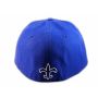 Fleur-de-lis on Blue Flat Brim Hip Hop Hat Jewels from Pit Bull