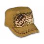 Football Mom Khaki Army Cadet Military Castro Style Army Hat