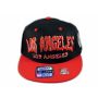 Los Angeles Snapback Black Red Baseball Hat Cap with Grenade Flat Bill