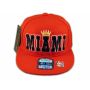 Miami Snapback Red Baseball Adjustable Hat Cap Flat Bill