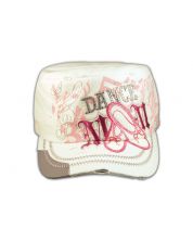 Dance Mom White Cadet Castro Hat