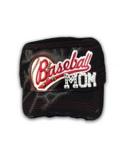 Baseball Mom on Black Cadet Cap Military Style Army Hat