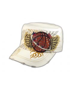 White Basketball Cadet Castro Cap