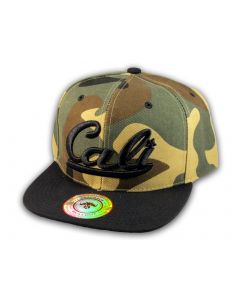 Camouflage California Republic Flat Bill Snapback Cap 3D Cali Hat