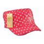 Cross on Pink Polka Dot Cadet Cap