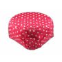Cross on Pink Polka Dot Cadet Cap