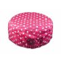 Peace Sign on Pink Polka Dot Cadet Cap