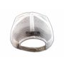Peace Sign on White Trucker Cap