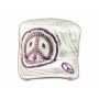 Peace Sign White Purple Cadet Castro Hat