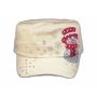 Christmas Snowman on Stone Cadet Hat