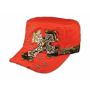 Jeweled Cross on Red Cadet Hat