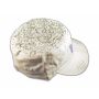 Fleur-de-lis and Wings on White Cadet Cap