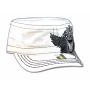Winged Crest on White Cadet Cap