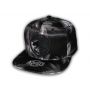 California Republic Black and Gray Snapback Hat