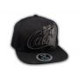 Black on Black Cali Bear Snapback Hat
