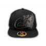 Black on Black Cali Bear Snapback Hat