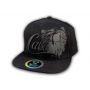 Black on Black Cali Bear Snapback Hat