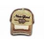 Khaki on Brown Vintage New York Baseball Cap