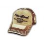 Khaki on Brown Vintage New York Baseball Cap
